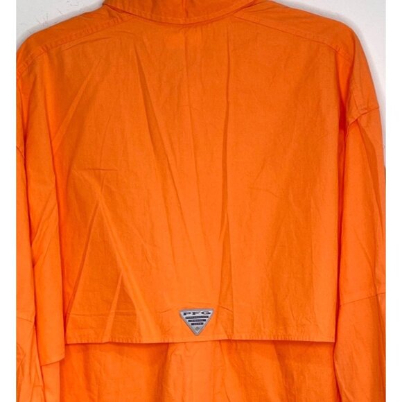 Columbia PFG Professional Fishing Gear LS Shirt Vented Quick Dry Men Size L Oran - Picture 10 of 15